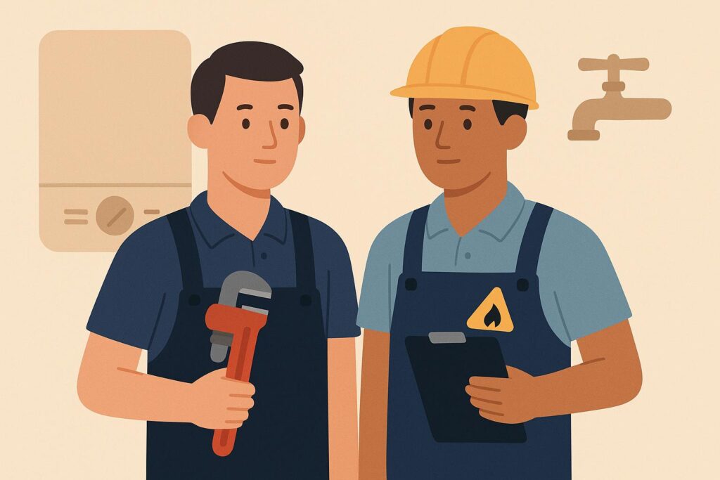 gas safe plumber vs plumber
