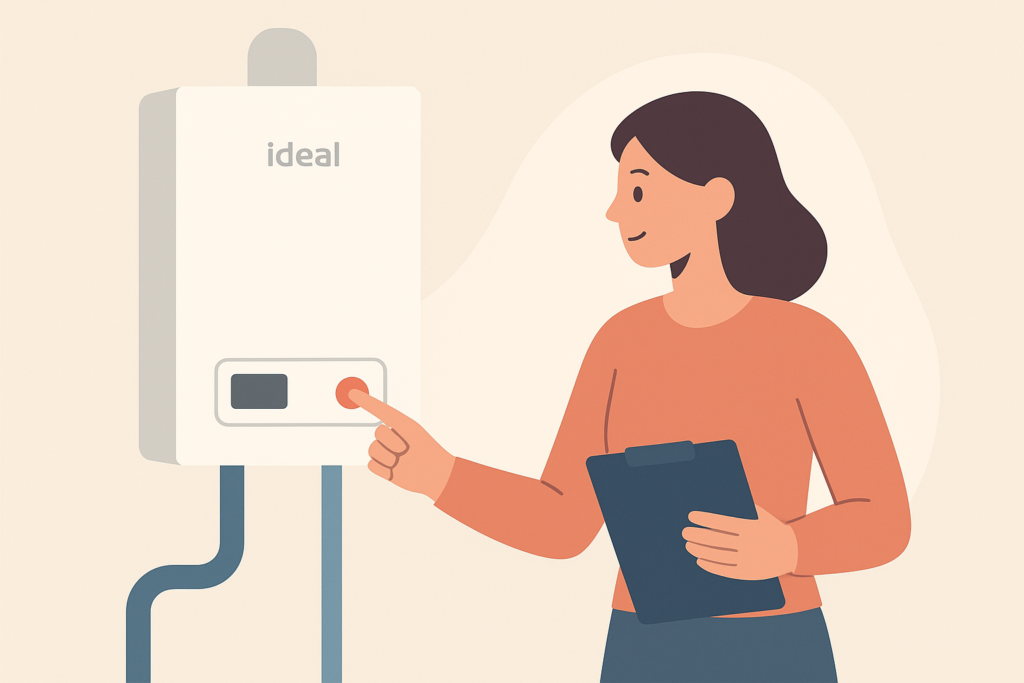 how to reset an ideal boiler