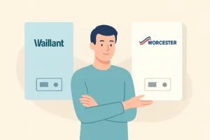 Vaillant Boiler and a Worcester Bosch Boiler